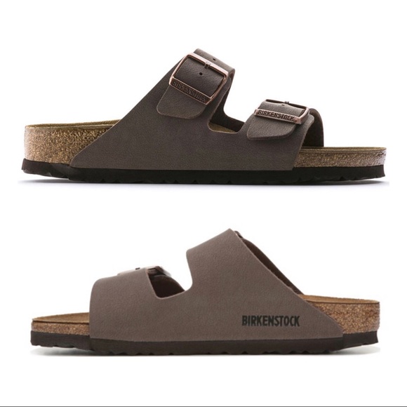 NWT Arizona Birko-Flor Nubuck Mocha Sandals - Picture 5 of 10